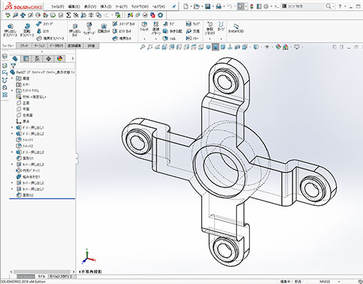 AutoCAD（オートキャド）を使った建築平面詳細図制作の画面